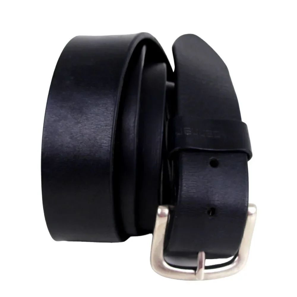 Carhertt SADDLE BLACK GENUINE LEATHER 1.5"Wd CASUAL DRESS MEN'S BELT Sz 44 (A34